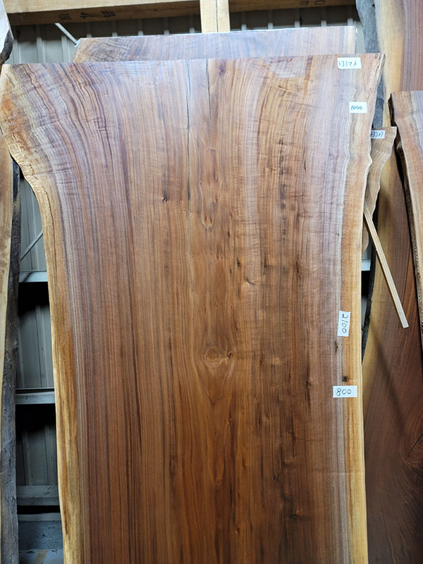 ブラックウォルナット一枚板上部